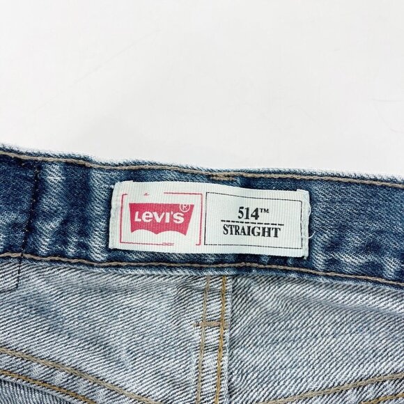 Levis Youth Boys 514 Straight Regular Jeans Blue Denim 10R 24x25 cotton kids - Picture 7 of 11